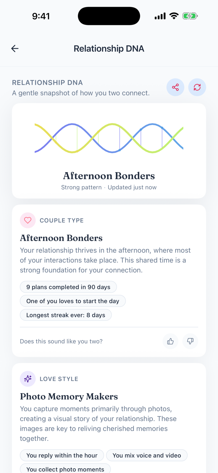 The Takkn Relationship DNA screen
